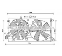 Вентилятор, охлаждение двигателя AVA QUALITY COOLING MZ7550 MZ7550 AVA QUALITY COOLING - купить в магазине запчастей по Украине