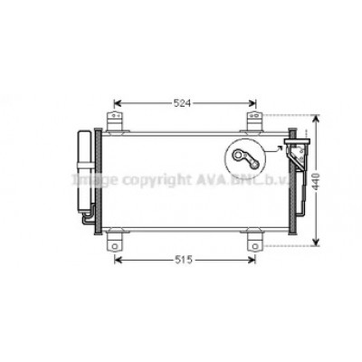 Конденсатор, кондиционер MZA5231D AVA QUALITY COOLING - купить в магазине запчастей по Украине