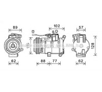 MZK276 AVA QUALITY COOLING - купить в магазине запчастей по Украине