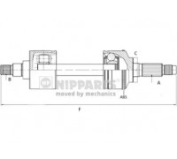 Приводной вал NIPPARTS N2812009 N2812009 NIPPARTS - купить в магазине запчастей по Украине