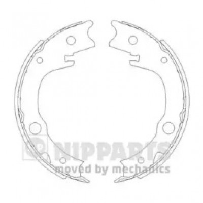Комплект тормозных колодок, стояночная тормозная система N3502086 NIPPARTS - купить в магазине запчастей по Украине