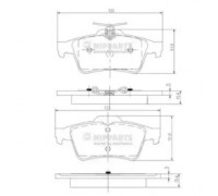 Комплект тормозных колодок, дисковый тормоз NIPPARTS N3613022 N3613022 NIPPARTS - купить в магазине запчастей по Украине
