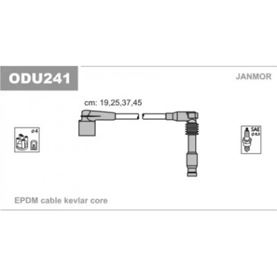 Комплект проводов зажигания ODU241 JANMOR - купить в магазине запчастей по Украине