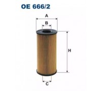Масляный фильтр FILTRON OE666/2 OE6662 FILTRON - купить в магазине запчастей по Украине
