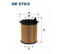 Масляный фильтр FILTRON OE670/2 OE6702 FILTRON - купить в магазине запчастей по Украине