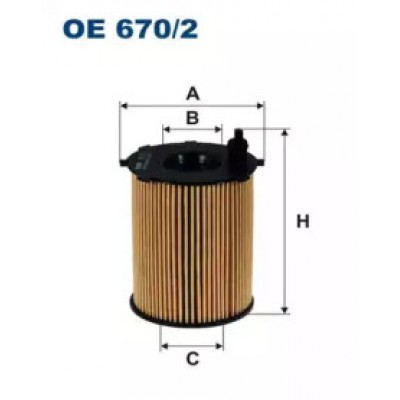 Масляный фильтр OE6702 FILTRON - купить в магазине запчастей по Украине