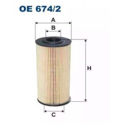 Масляный фильтр OE6742 FILTRON - купить в магазине запчастей по Украине