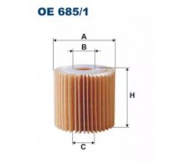 Масляный фильтр FILTRON OE685/1 OE6851 FILTRON - купити в магазині запчастин по Україні