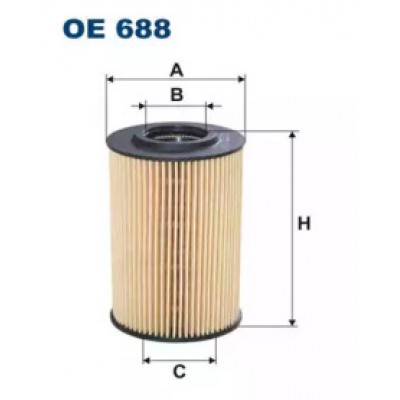 Масляный фильтр OE688 FILTRON - купить в магазине запчастей по Украине