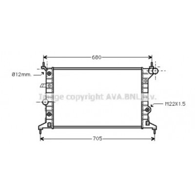 Радиатор, охлаждение двигателя OL2219 AVA QUALITY COOLING - купить в магазине запчастей по Украине