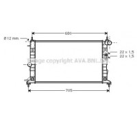 OL2244 AVA QUALITY COOLING - купить в магазине запчастей по Украине