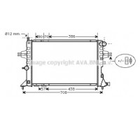 Радиатор, охлаждение двигателя AVA QUALITY COOLING OL2252 OL2252 AVA QUALITY COOLING - купить в магазине запчастей по Украине
