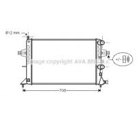 Радиатор, охлаждение двигателя AVA QUALITY COOLING OL2255 OL2255 AVA QUALITY COOLING - купить в магазине запчастей по Украине