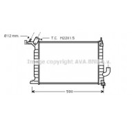 Радиатор, охлаждение двигателя AVA QUALITY COOLING OL2275 OL2275 AVA QUALITY COOLING - купить в магазине запчастей по Украине