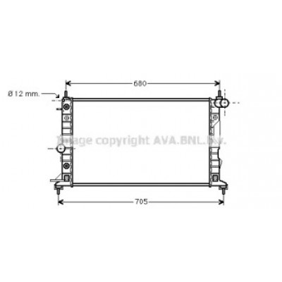 Радиатор, охлаждение двигателя OL2324 AVA QUALITY COOLING - купить в магазине запчастей по Украине
