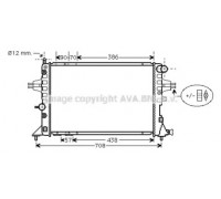Радиатор, охлаждение двигателя AVA QUALITY COOLING OL2329 OL2329 AVA QUALITY COOLING - купить в магазине запчастей по Украине