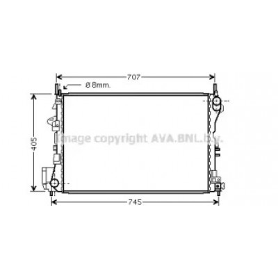 Радиатор, охлаждение двигателя OL2339 AVA QUALITY COOLING - купить в магазине запчастей по Украине