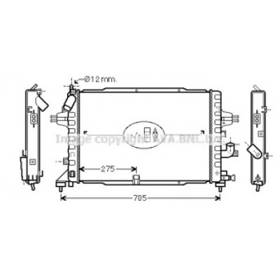 Радиатор, охлаждение двигателя OL2364 AVA QUALITY COOLING - купить в магазине запчастей по Украине