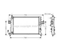 Радиатор, охлаждение двигателя AVA QUALITY COOLING OL2380 OL2380 AVA QUALITY COOLING - купить в магазине запчастей по Украине