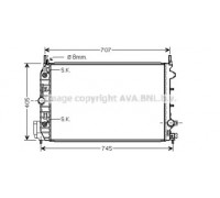 Радиатор, охлаждение двигателя AVA QUALITY COOLING OL2388 OL2388 AVA QUALITY COOLING - купить в магазине запчастей по Украине
