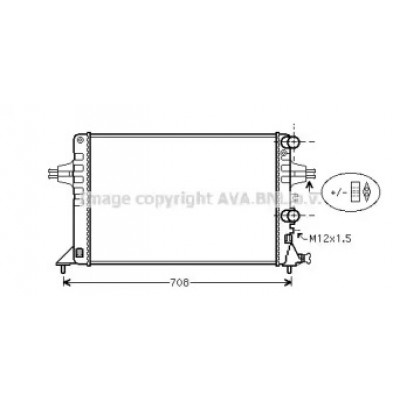 Радиатор, охлаждение двигателя OL2444 AVA QUALITY COOLING - купить в магазине запчастей по Украине