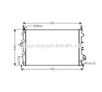 Радиатор, охлаждение двигателя AVA QUALITY COOLING OL2462 OL2462 AVA QUALITY COOLING - купить в магазине запчастей по Украине