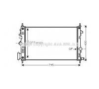 Радиатор, охлаждение двигателя AVA QUALITY COOLING OL2473 OL2473 AVA QUALITY COOLING - купить в магазине запчастей по Украине