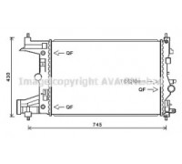 Радиатор, охлаждение двигателя AVA QUALITY COOLING OL2486 OL2486 AVA QUALITY COOLING - купить в магазине запчастей по Украине