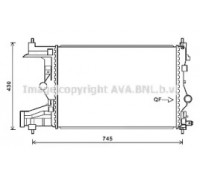 Радиатор, охлаждение двигателя AVA QUALITY COOLING OL2487 OL2487 AVA QUALITY COOLING - купить в магазине запчастей по Украине
