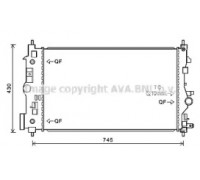 Радиатор, охлаждение двигателя AVA QUALITY COOLING OL2546 OL2546 AVA QUALITY COOLING - купить в магазине запчастей по Украине