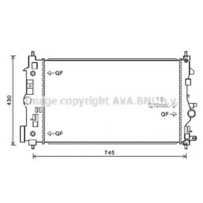 Радиатор, охлаждение двигателя OL2546 AVA QUALITY COOLING - купить в магазине запчастей по Украине