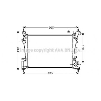 Радиатор, охлаждение двигателя OL2574 AVA QUALITY COOLING - купить в магазине запчастей по Украине