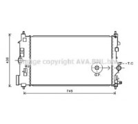 Радиатор, охлаждение двигателя AVA QUALITY COOLING OL2591 OL2591 AVA QUALITY COOLING - купить в магазине запчастей по Украине