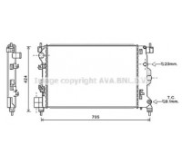 Радиатор, охлаждение двигателя AVA QUALITY COOLING OL2666 OL2666 AVA QUALITY COOLING - купить в магазине запчастей по Украине