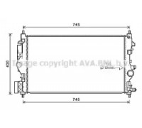 Радиатор, охлаждение двигателя AVA QUALITY COOLING OL2683 OL2683 AVA QUALITY COOLING - купить в магазине запчастей по Украине