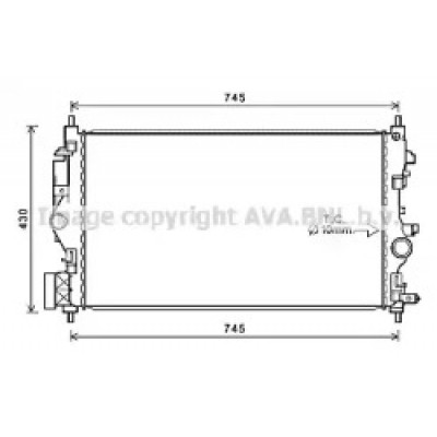 Радиатор, охлаждение двигателя OL2683 AVA QUALITY COOLING - купить в магазине запчастей по Украине