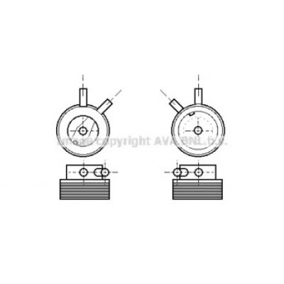 масляный радиатор, двигательное масло OL3215 AVA QUALITY COOLING - купить в магазине запчастей по Украине