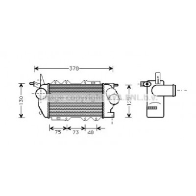 Интеркулер OL4270 AVA QUALITY COOLING - купить в магазине запчастей по Украине