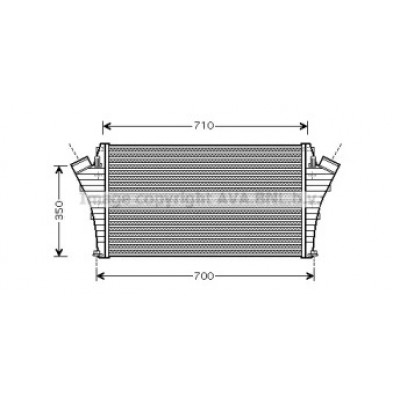 Интеркулер OL4361 AVA QUALITY COOLING - купить в магазине запчастей по Украине
