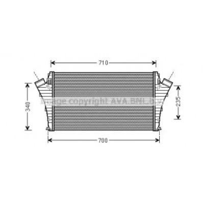 Интеркулер OL4492 AVA QUALITY COOLING - купить в магазине запчастей по Украине