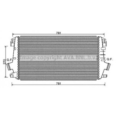 Интеркулер OL4550 AVA QUALITY COOLING - купить в магазине запчастей по Украине