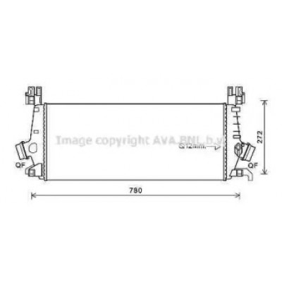 Интеркулер OL4648 AVA QUALITY COOLING - купить в магазине запчастей по Украине