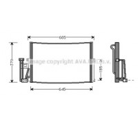 Конденсатор, кондиционер AVA QUALITY COOLING OL5241 OL5241 AVA QUALITY COOLING - купить в магазине запчастей по Украине