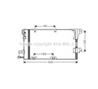 Конденсатор, кондиционер AVA QUALITY COOLING OL5251D OL5251D AVA QUALITY COOLING - купить в магазине запчастей по Украине
