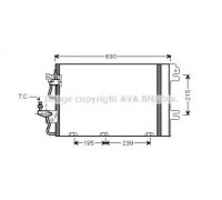 Конденсатор, кондиционер AVA QUALITY COOLING OL5366D OL5366D AVA QUALITY COOLING - купить в магазине запчастей по Украине