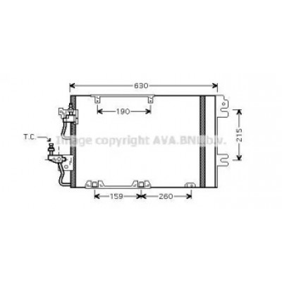 Конденсатор, кондиционер OL5367D AVA QUALITY COOLING - купить в магазине запчастей по Украине