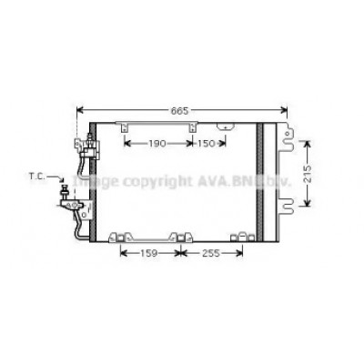 Конденсатор, кондиционер OL5384D AVA QUALITY COOLING - купить в магазине запчастей по Украине