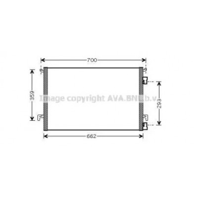 Конденсатор, кондиционер OL5397D AVA QUALITY COOLING - купить в магазине запчастей по Украине