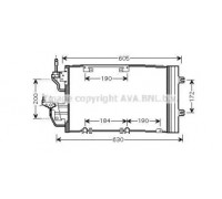 Конденсатор, кондиционер AVA QUALITY COOLING OL5454D OL5454D AVA QUALITY COOLING - купить в магазине запчастей по Украине