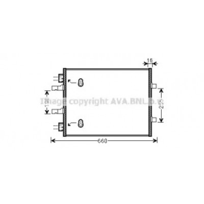 Конденсатор, кондиционер OL5480 AVA QUALITY COOLING - купить в магазине запчастей по Украине